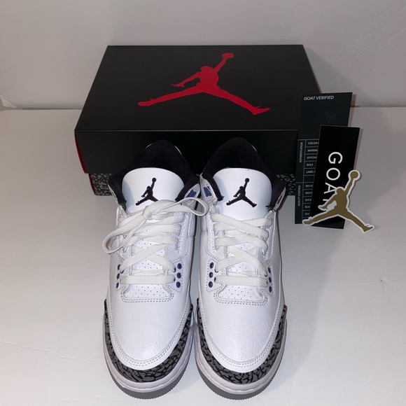 Air Jordan 3 “Dark Iris” (gs) 5.5y - Picture 5 of 6